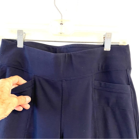 Athleta size small navy stretch pants with pockets EUC - Picture 5 of 13